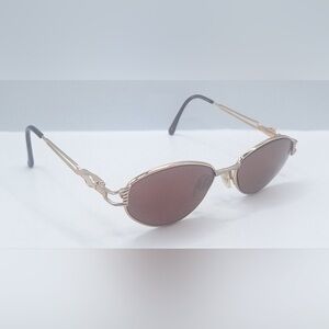 Modern Suzzane Gold Oval Sunglasses Frames Only
